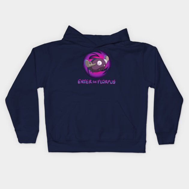 ENTER THE FLORPUS Kids Hoodie by Chofy87